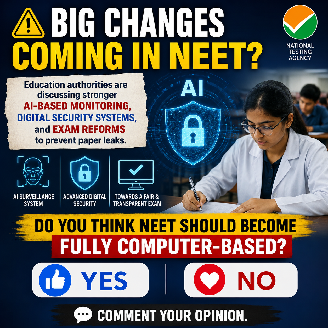 NEET Exam Reforms 2026: Can AI and Digital Security Make Medical Entrance Exams Fairer?
